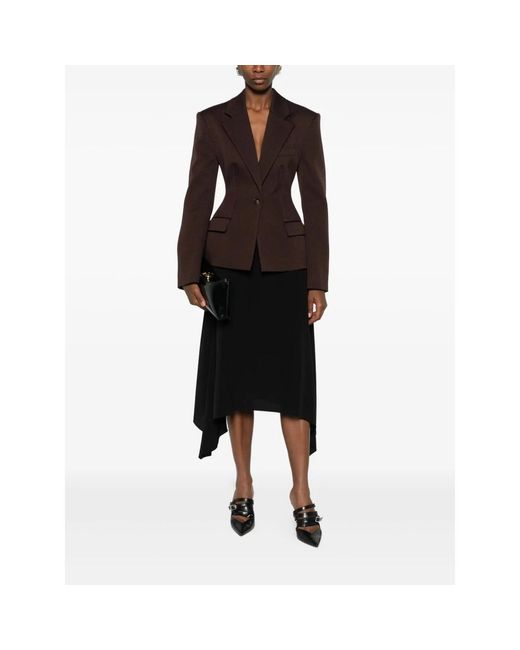 Stella McCartney Jassen ,Rood ,Tailoring Moulded Blazer in het Black