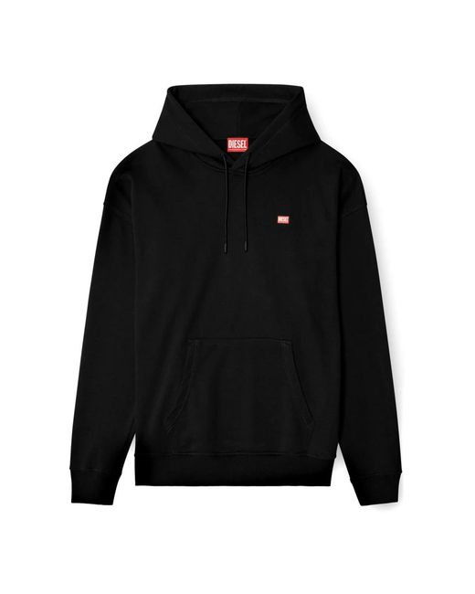 DIESEL Black Hoodies for men