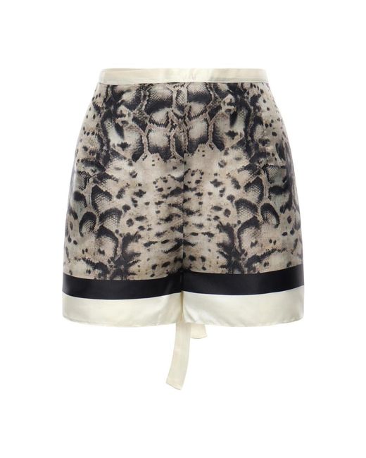 Pinko Gray Short Shorts