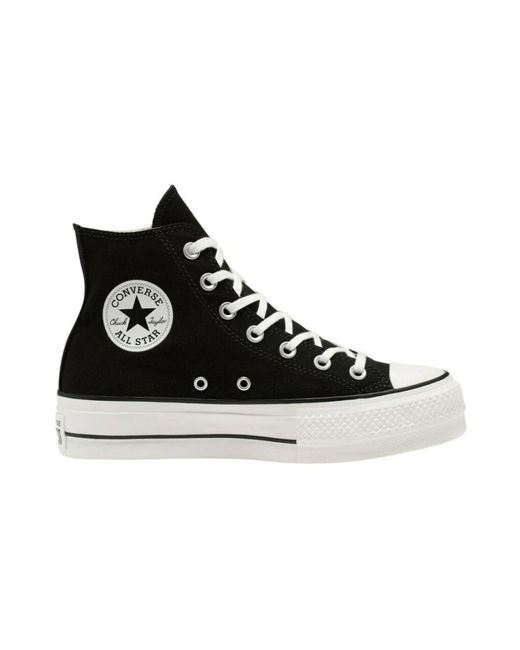 Converse Schoenen ,Zwart ,Chuck Taylor All Star Lift Platform Sneakers in het Black