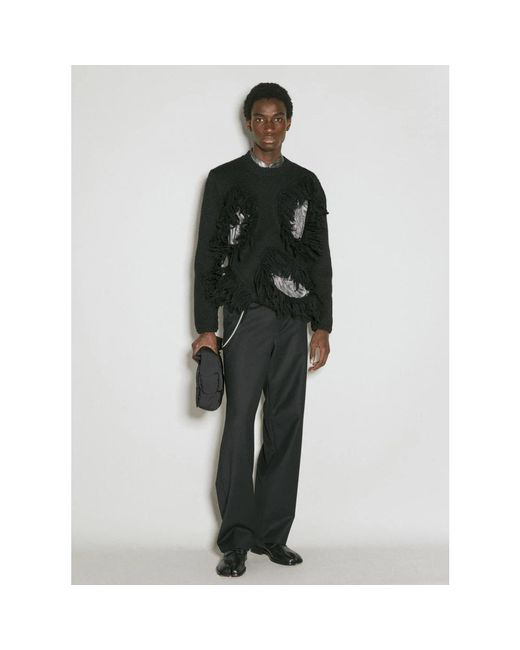 Comme des Garçons Round-Neck Knitwear in het Black voor heren