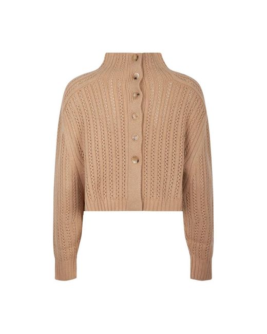Max Mara Truien & Vesten ,Bruin ,Wol Hodeida Sweater in het Natural