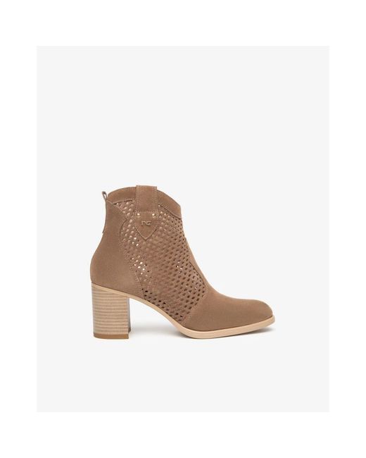 Nero Giardini Brown Heeled Boots