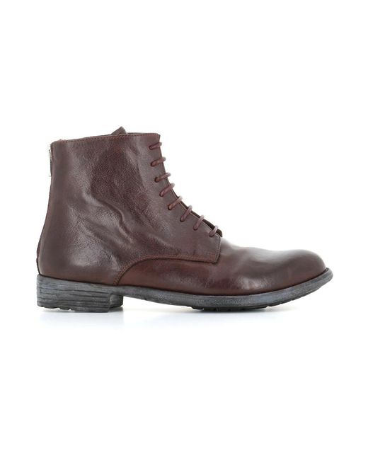 Officine Creative Brown Lace-Up Boots