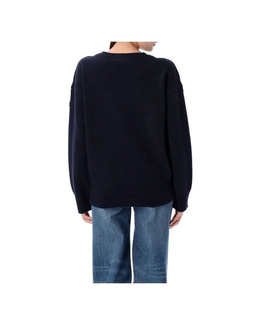 Chloé Blue Round-Neck Knitwear