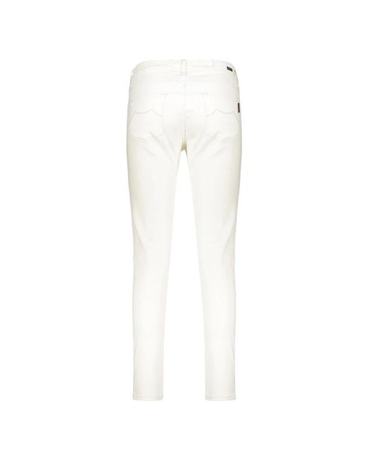 Moorer White Skinny Fit Jeans