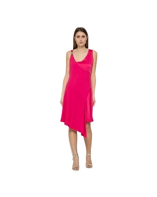 Just Cavalli Pink Midi Dresses