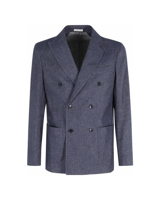 BRERAS Milano Cotton Resca Jacket in het Blue voor heren
