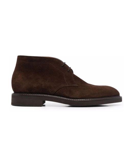 John Lobb Brown Lace-Up Boots for men
