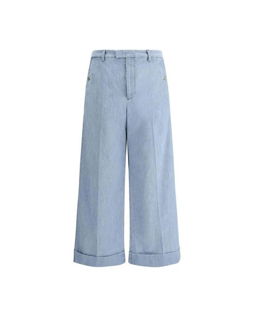 Valentino Blue Wide Jeans for men
