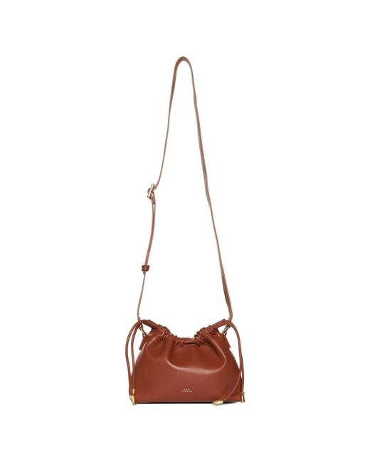 A.P.C. Red Bucket Bags