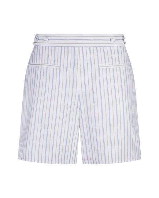 McQueen Blue Casual Shorts for men
