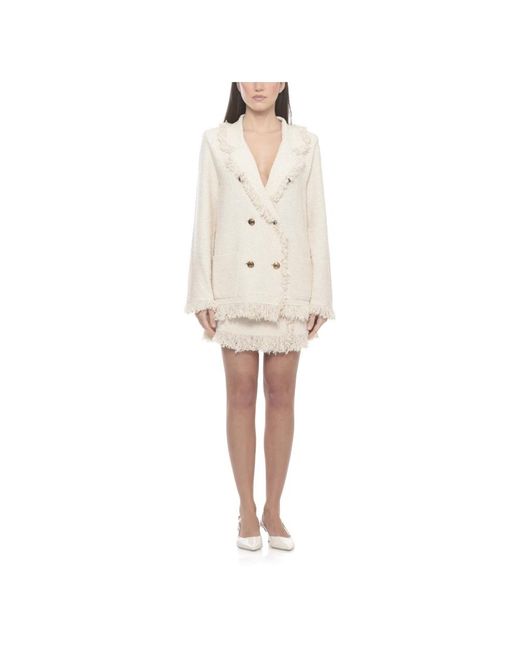 Elisabetta Franchi Natural Blazers