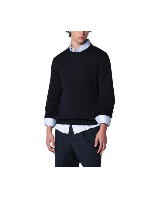 Roberto Collina Black Round-Neck Knitwear for men