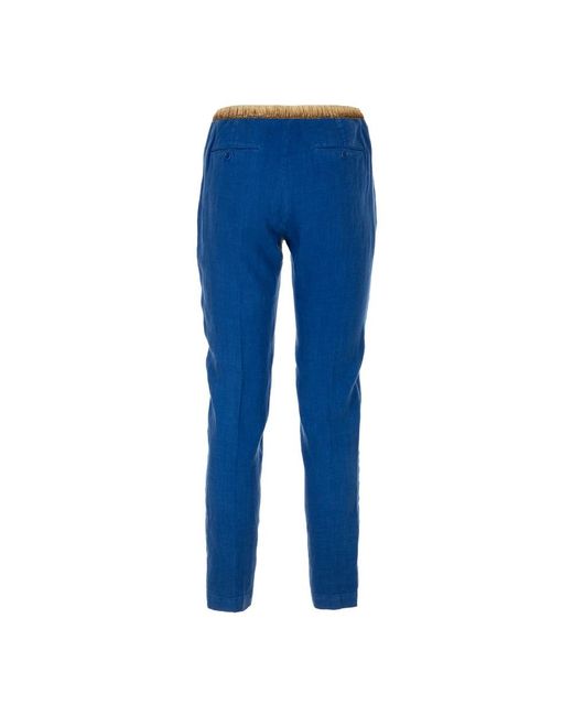 Hartford Blue Cropped Trousers