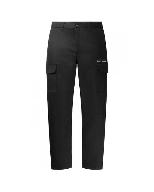 Daily Paper Gray Straight Trousers for men
