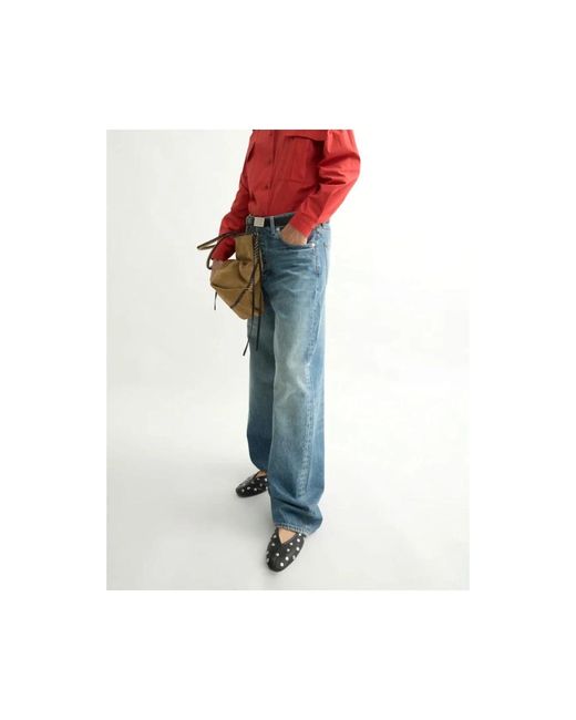 Laurence Bras Blue Blaue Gerade Lockere Jeans