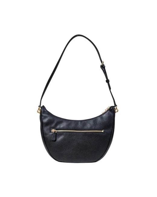 Guess Black Damen Handtasche Schwarz Reißverschluss Außentasche