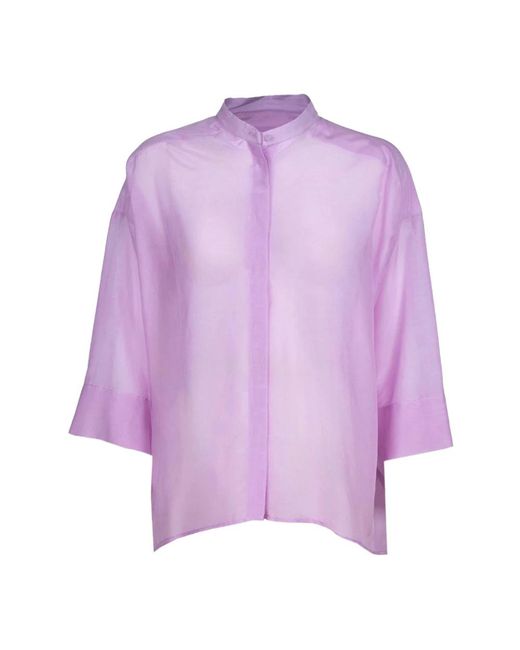 Camicia aguzzo lilla di iBlues in Purple