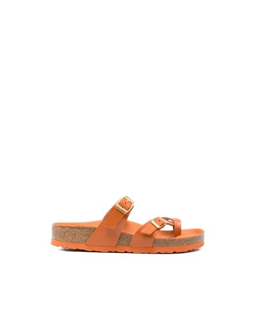 Birkenstock Orange Sliders