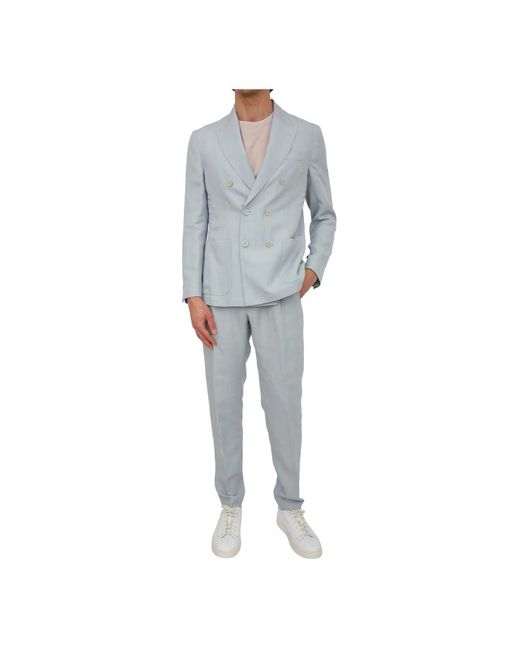 Eleventy Blue Blazers for men