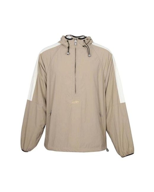 Autry Jassen ,Nylon Nylon Shell Jas in het Natural voor heren