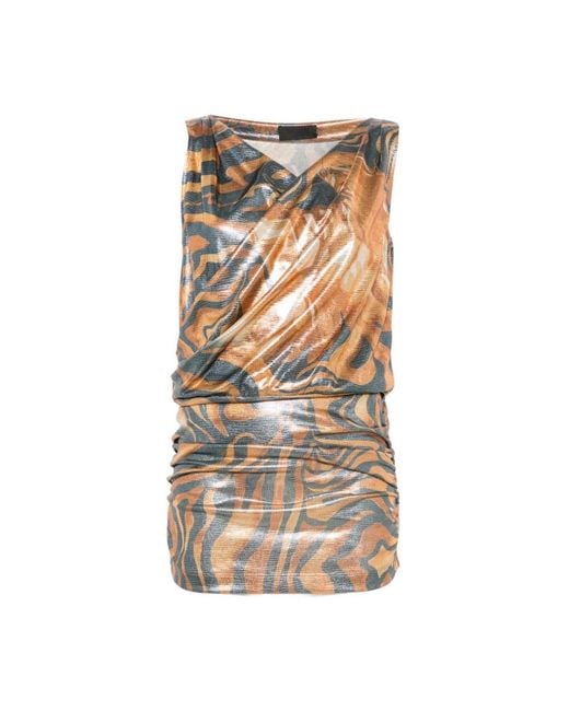 Alberta Ferretti Brown Party Dresses