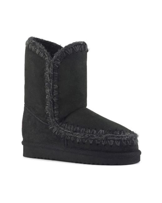 Mou Black Winter Boots