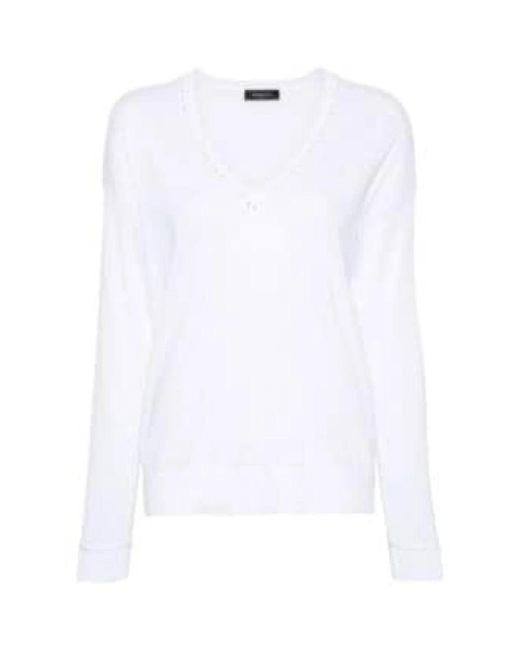 V-Neck Knitwear di Fabiana Filippi in White