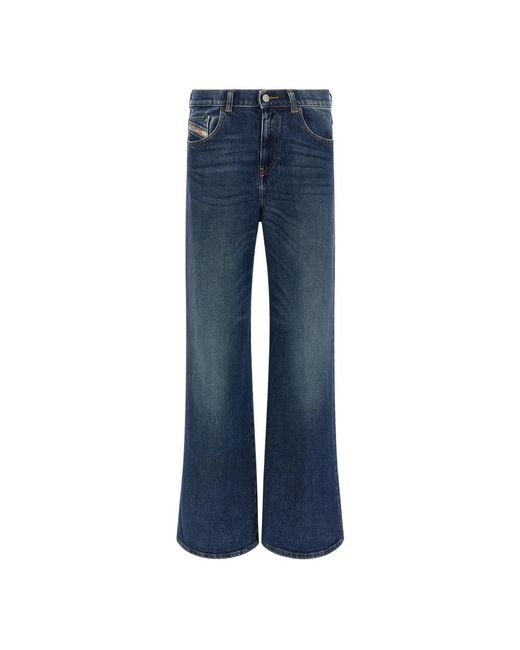 DIESEL Blue Wide Jeans