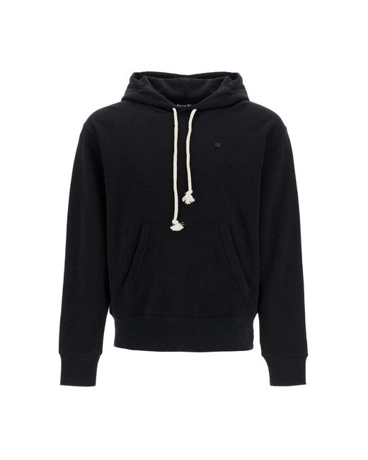 Acne Pullover Hooded Sweatshirt in het Blue