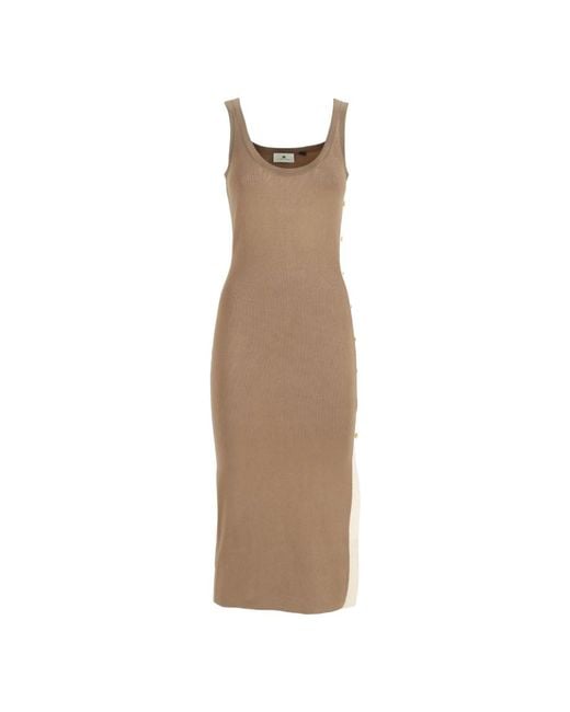 Elisabetta Franchi Natural Midi Dresses