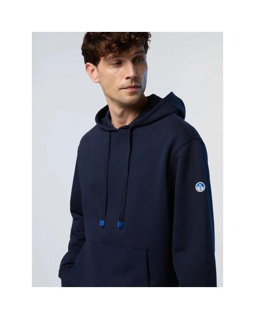 North Sails Blue Hoodies for men