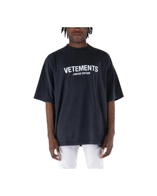 Vetements Blue T-Shirts for men