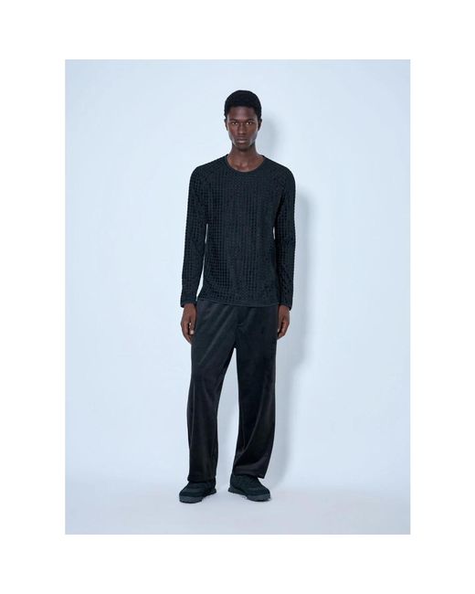 Y-3 Blue Long Sleeve T-Shirts for men