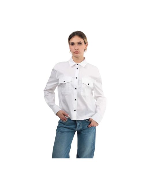 Camisa blanca de manga larga Jijil de color White