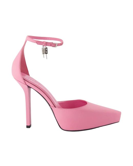 Zapatos de tacón g-lock con punta Givenchy de color Pink