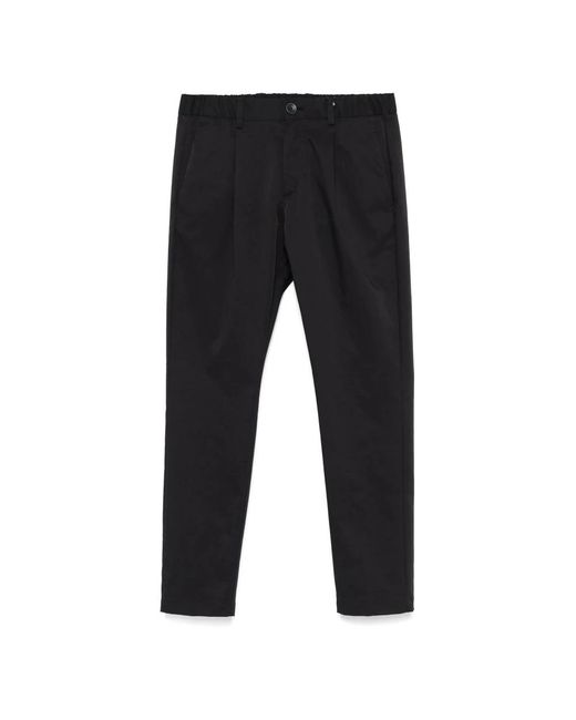 Herno Logo-Plaque Tapered Broek in het Black voor heren