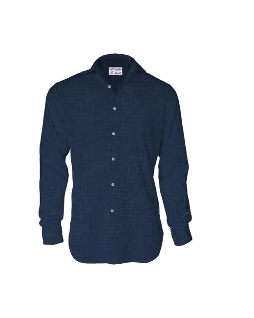 Mc2 Saint Barth Blue Casual Shirts for men