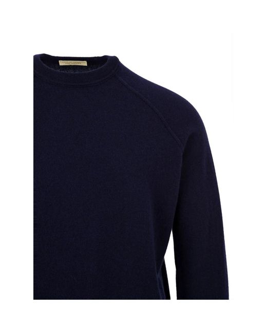FILIPPO DE LAURENTIIS Blue Round-Neck Knitwear for men
