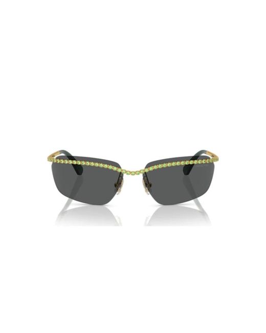 Swarovski Green Sunglasses