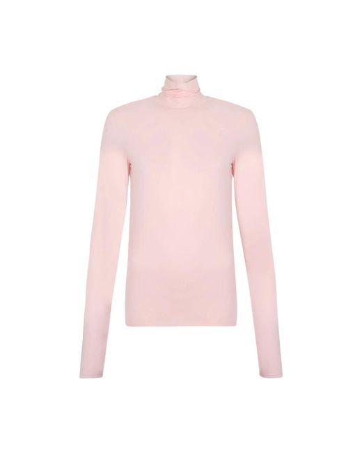 Sportmax Pink Turtlenecks