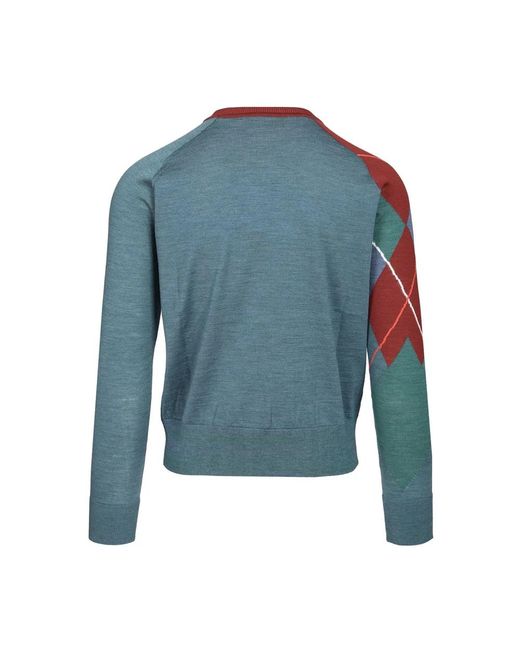 Vivienne Westwood Blue Round-Neck Knitwear for men