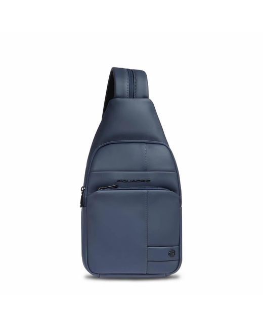 Piquadro Blue Cross Body Bags for men