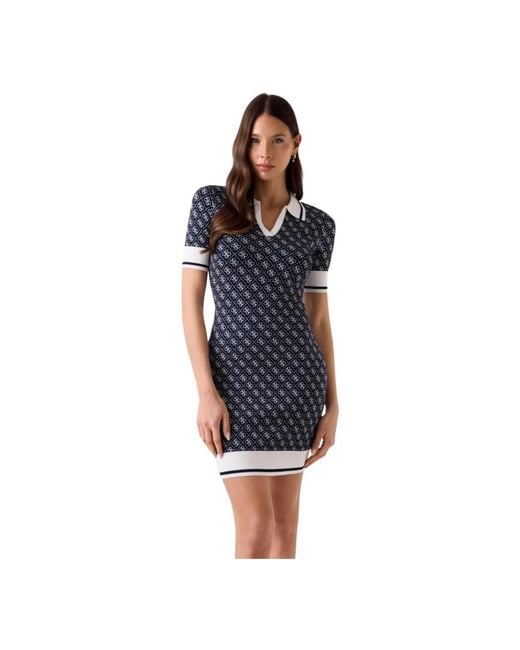 Guess Blue Knitted Dresses