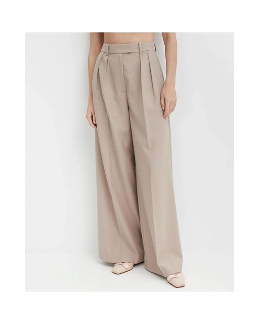 Anine Bing Gray Wide Trousers