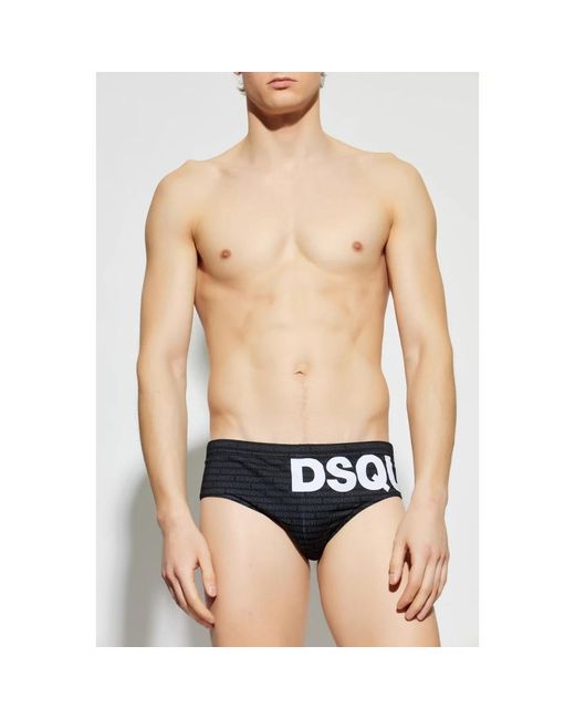 DSquared² Swim Briefs in het Black voor heren
