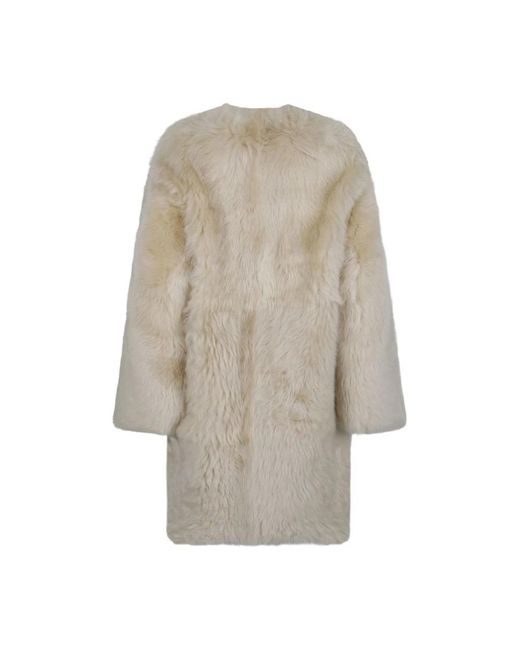 Zimmermann Natural Faux Fur & Shearling Jackets