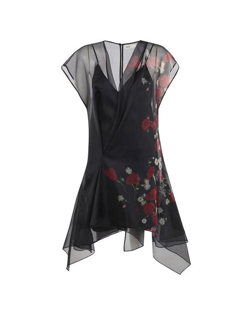 Khaite Black Short Dresses