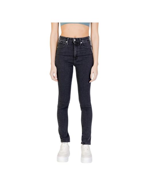 Jeans skinny da donna di Calvin Klein in Blue